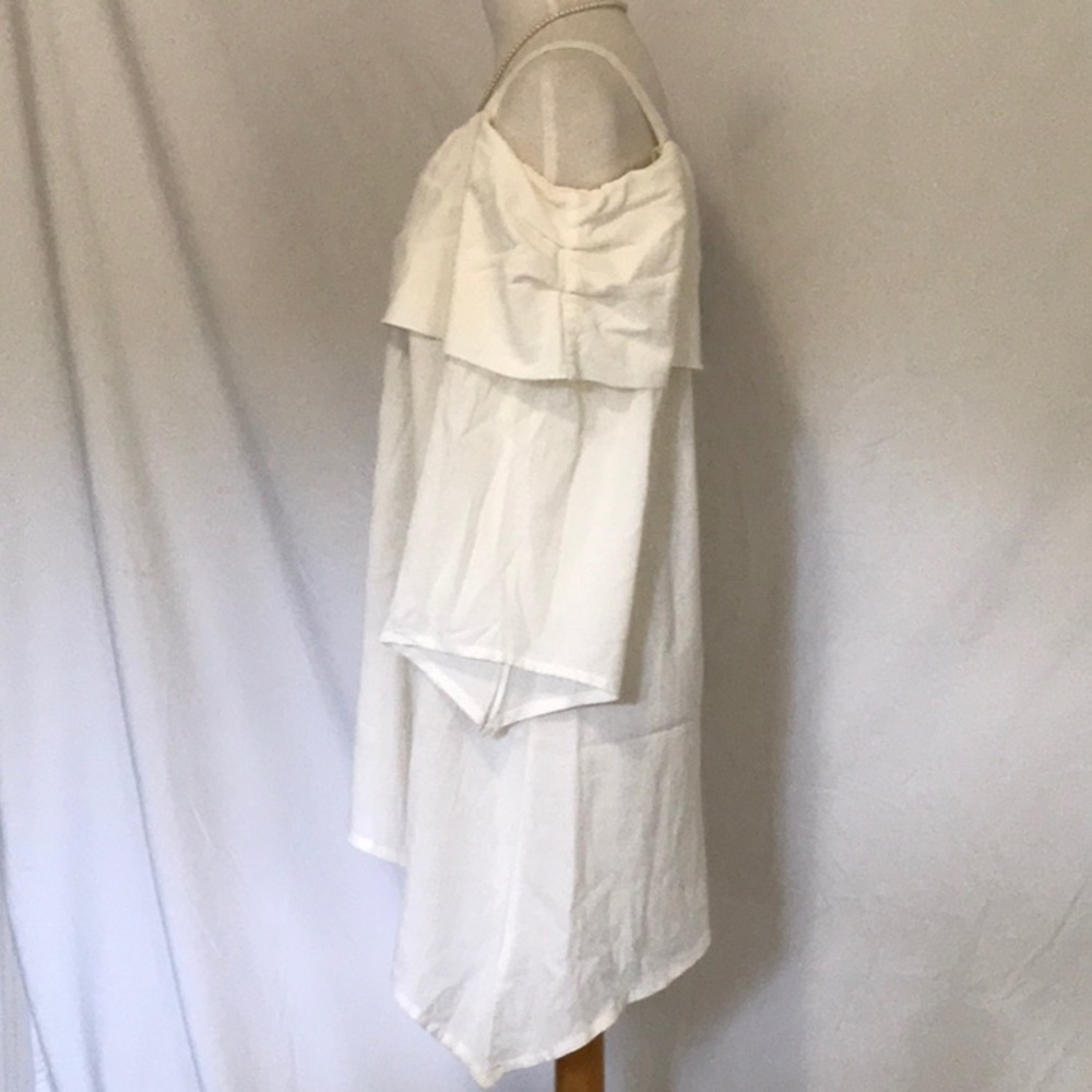 Soft Surroundings Ivory Cotton top size Large - Picture 2 of 4